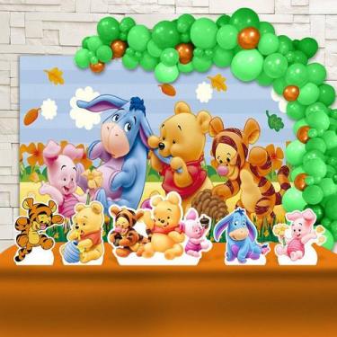 Imagem de Kit Festa Ouro Pooh Baby - IMPAKTO VISUAL