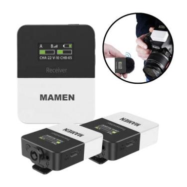 Imagem de Microfone Lapela Sem Fio Digital Duplo Mamen KT-W1