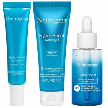 Imagem de Neutrogena Hydro Boost Kit  Gel Creme para Olhos + Hidratante Facial F