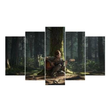 Imagem de Quadro Mosaico Gamer 5 Peças Mdf The Last Of Us Ii Mod 02 - NEYRAD