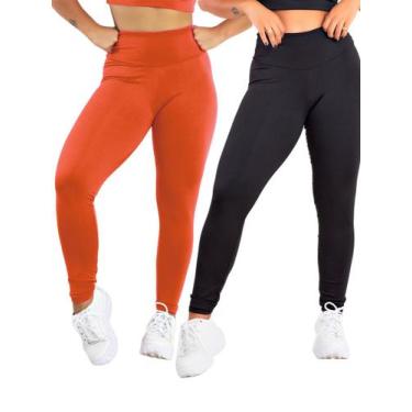 Imagem de Kit 2 Calça Legging Feminina Academia & Fitness Basic  MAG853 - Dakota