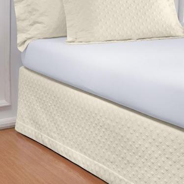 Imagem de Saia Para Cama Box Casal Matelassado Glass 200 Fios Várias Cores - Doc