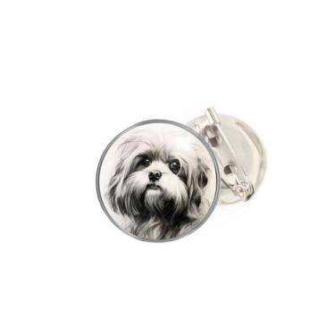 Imagem de Boton Lhasa Apso Arte em Rascunho Raça - RECANTO ASTRAL