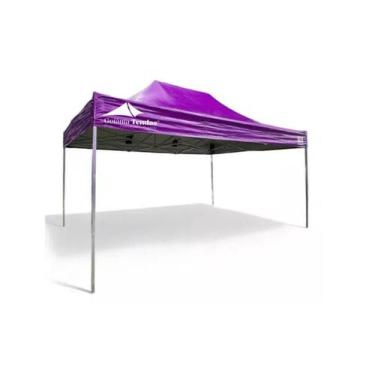 Imagem de Tenda Sanfonada 4,5X3,0 Metros PVC VINILICA - Goiânia Tendas, Roxo