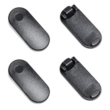 Imagem de YNIBST Clipe de cinto de substituição PMLN7438AR para Walkie Talkie, clipe traseiro para rádios bidirecionais Motorola Talkabout T5 T6 T7 T100 T107 T265 T280 T800 (4 peças, preto