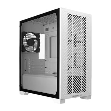 Imagem de Cooler Master Elite 301 Lite White Micro-ATX High Airflow Minimalista PC Case, GPU Max de 365 mm, Compatível RTX 5080|RX 7090 XT, 280 mm AIO Max, Tipo C, Vidro Temperado, Ventilador PWM de 120 mm
