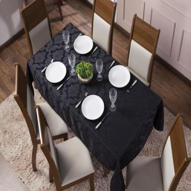 Imagem de Toalha de Mesa Luxo Tecido Jacquard  06 Lugares 1,35x2,20 Retangular -