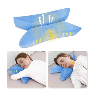 Imagem de Travesseiro antirrugas para quem dorme de lado, almofada de dormir de beleza para o rosto, travesseiro de estômago nas costas, travesseiro antienvelhecimento, alívio de dor de pescoço e ombro,