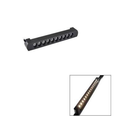 Imagem de Luminária Pontual Linear 20w 3000k Para Trilho Preto Bivolt - Delis