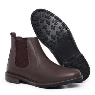 Imagem de Bota Masculina Couro Legitimo Botina Chelsea De Trabalho 535-Masculino