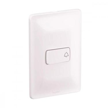 Imagem de Conjunto Pial Zeffia 4X2 Branco Com Placa(1Campainha) 680109, Branco