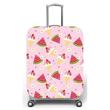 Imagem de Capa para mala de viagem G, medidas max C48x A75 x P29cm Sorvete e Mel