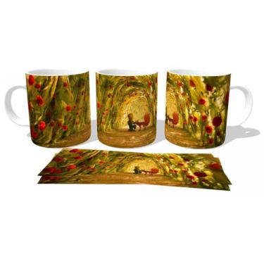 Imagem de Caneca polimero plástico copo  pequeno príncipe rosas - Empório Dutra