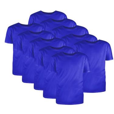 Imagem de Kit com 10 Camisetas Básicas Algodão Royal Tamanho GG - Mc Clothing