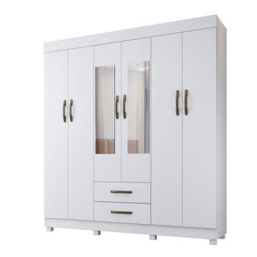 Imagem de Roupeiro Copacabana 6 Portas Com Espelho Benetil Móveis