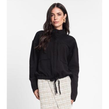 Imagem de Jaqueta Feminina Em Moletom Rovitex Preto-Feminino
