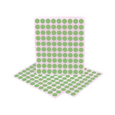 Imagem de Etiqueta 12 mm Redonda/Bolinha Adesiva 1080 Etiquetas - Clickweb, Verd