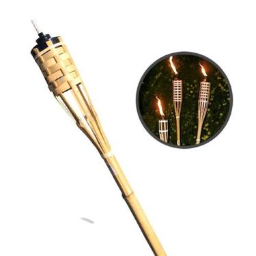 Imagem de Tocha De Bambu Para Luau Iluminação Decoração Tocha 100cm - RT