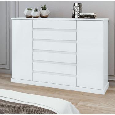 Imagem de Cômoda Vedra 07 Gavetas 02 Portas Com Sapateira – Lopas