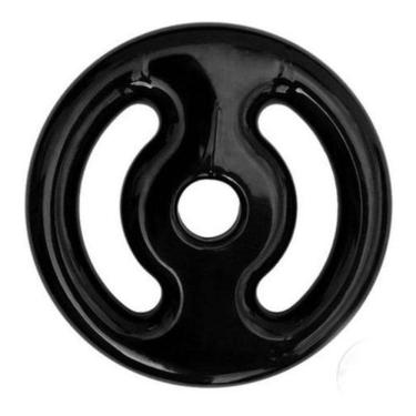 Imagem de Par Anilha Emborrachada 4 Kg Preta Para Halteres