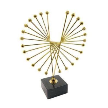 Imagem de Escultura Decorativa c Base Moderno Maior Design Luxo - LUXdécor