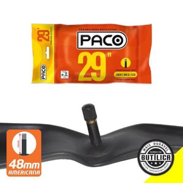 Imagem de Câmara de Ar 29x1.95/2.125 Válvula Americana 48mm Paco