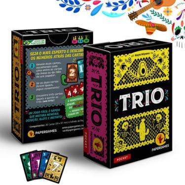 Imagem de Jogo Cartas Rapido Trio Mesa Tabuleiro Baralho Pocket Amigos Jogos Rap