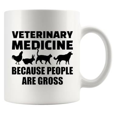 Imagem de Veterinary Medicine Because People Are Gross Gift To Veterinary Medicine Because People Are Gross Gift To Veterinary Practitioner Animal Doctor Pet Lover Graduation Ceramic Coffee Mug (325 ml)