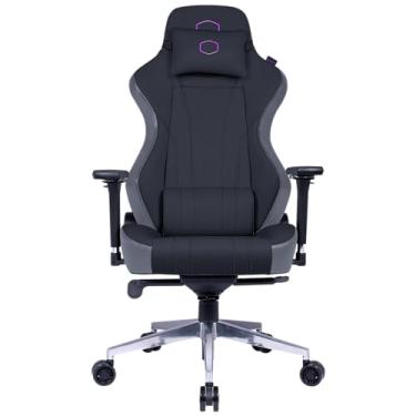 Imagem de Cooler Master Cadeira para jogos Caliber X1C – Conforto e desempenho refrescantes – Rotação de 360°, encosto alto reclinável, apoios de braços, apoio de cabeça, suporte lombar – Couro PU – Preto