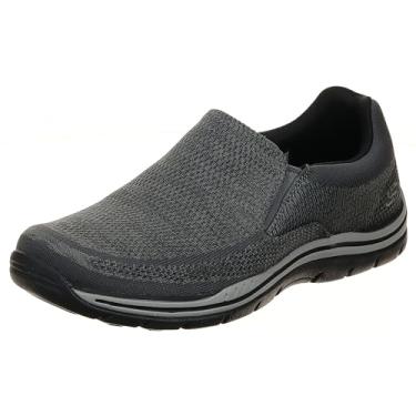 Imagem de Skechers Mocassim masculino Expected Gomel Slip-On, Cinza, 11 X-Wide