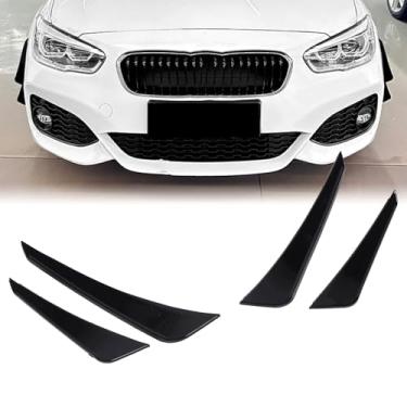 Imagem de 4pcs Carro Corpo Dianteiro Pára-choques Divisor Aletas, Carro Dianteiro Pára-choques Lábio Spoiler Barbatanas Canards Aparar Kit para 1 Série F20 F21 LCI M Esporte 2015-2019