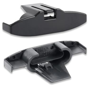 Imagem de [Atualizado] 2 peças WD12X10426 Rack superior para lava-louças Slide Rail Stop, tampa de extremidade de lava-louças adequada para máquina de lavar louça GE Hotpoint, substitui AP5688593, PS7783360