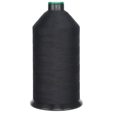 Imagem de HILOHILO Rosca jeans Corespun de poliéster extra forte Tkt50 Tex60 J30, 8700 m, roupas jeans leves adequadas e decoração de casa, colchões, cortinas (preto)