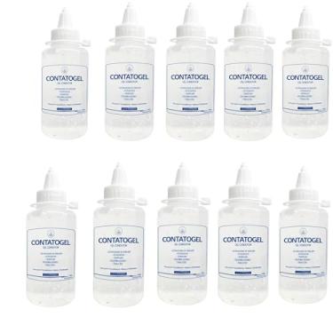 Imagem de 10 Gel Condutor Contatogel 100g Ultrassom Ecografo Dopplers Fes