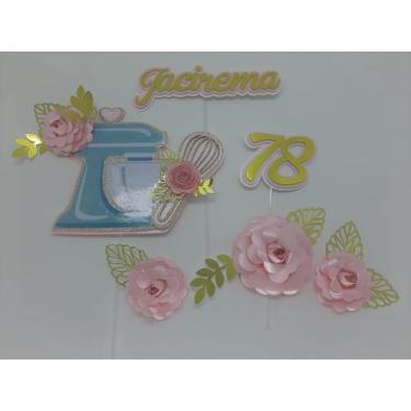 Imagem de Topo De Bolo Confeiteiro Batedeira Personalizado - MIWL ART