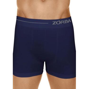 Imagem de Cueca Boxer Zorba 0839 Masculina Sem Costura Microfibra T. P/GG, P, 25