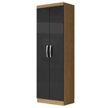 Imagem de Armário Multiuso 2 Portas 3 Prateleiras Maré Atacama Grafite