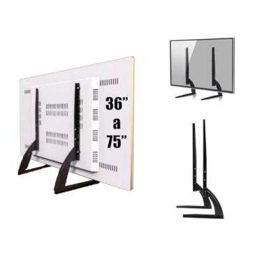 Imagem de Suporte De Mesa Para Tv Base 36'' A 75'' Lcd Led oled qled Universal Samsung LG 42 43 48 50 55 58 60 65 70 75 Polegadas