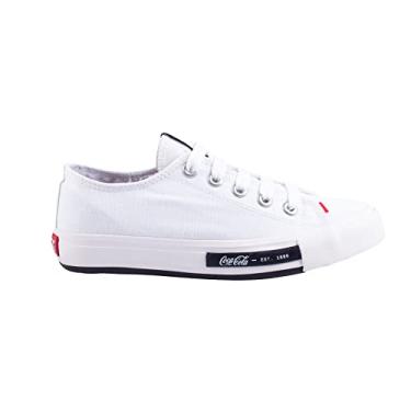 Imagem de Tênis Coca-Cola Shoes, Daytona, Feminino, Branco, 38