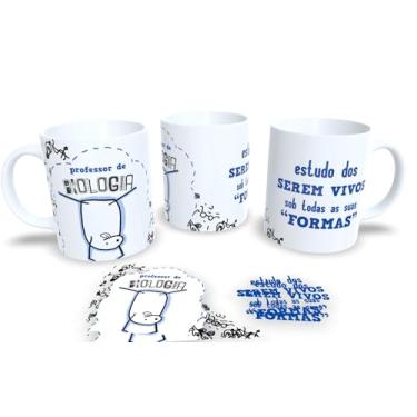 Imagem de Caneca de Porcelana Personalizada Com Frases Engraçadas e Deboche dia do Professor (Biologia)