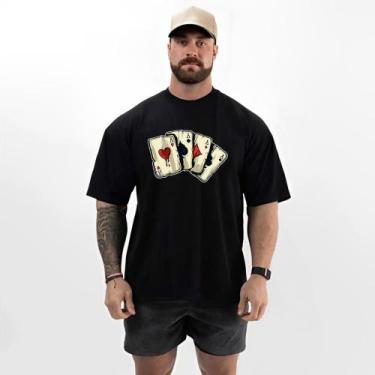 Imagem de Camiseta Masculina Oversized Casual Estilo Academia Fitness - Épico, G