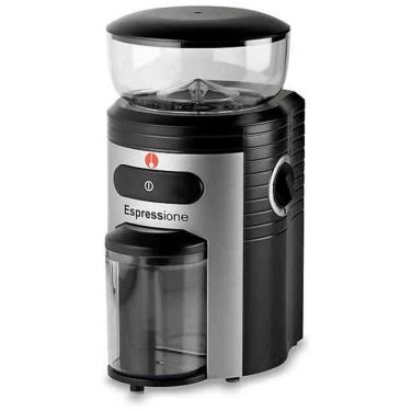 Imagem de Moedor de Café Elétrico 15 Níveis de Moagem até 200g Aço Inoxidável, 150W, 110v, ESPRESSIONE MEC 5198, Preto