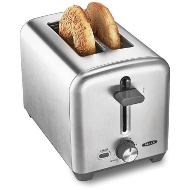 Imagem de Torradeira Elétrica de 2 Fatias com 6 Níveis de Tostagem, 750W, 110v, BELLA 17262, Prateado