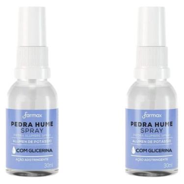 Imagem de Pedra hume spray com glicerina 30ml farmax com 2und