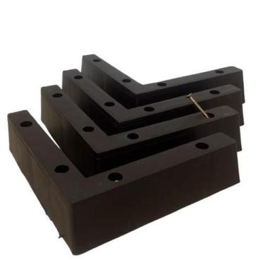 Imagem de kit 4 cantoneira plástica cor tabaco elegante luxo para sofá moveis 18