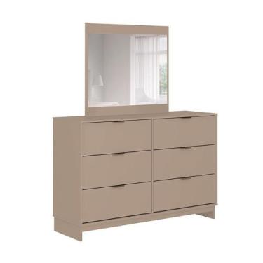 Imagem de Cômoda com Espelho Talin 6 GV Avelã - Modern