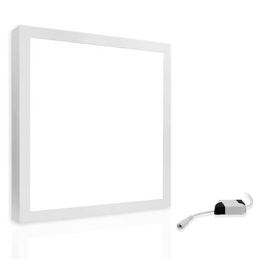 Imagem de Led Painel Plafon Sobrepor 36w 40x40 Quadrado Branco Neutro