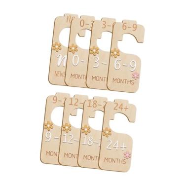 Imagem de Dynwave 7pcs recém -nascidos crianças divididas de roupas, divisores de armários recém -nascidos, divisórias de roupas de desenho animado para recém -nascidos, Padrão de Flor