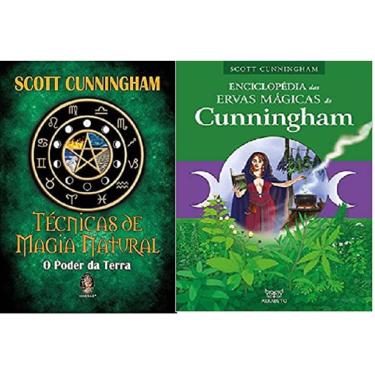 Imagem de Kit 2 livros Scott Cunningham Técnicas de magia natural O poder da Terra + Enciclopédia das Ervas Mágicas do Cunningham