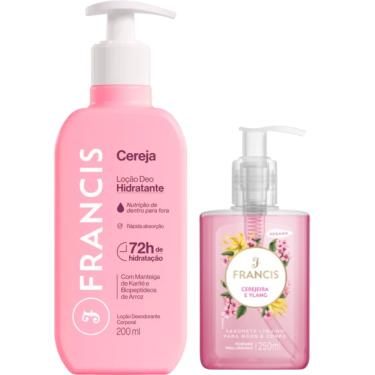 Imagem de Hidratante Francis Cereja Rosa + Sabonete Líquido Francis Cerejeira e Ylang